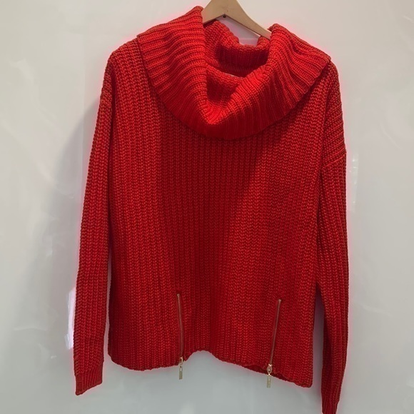 Modamix Sweaters - Modamix Red Turtleneck Sweater
